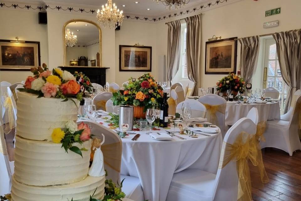 Wedding cake on show