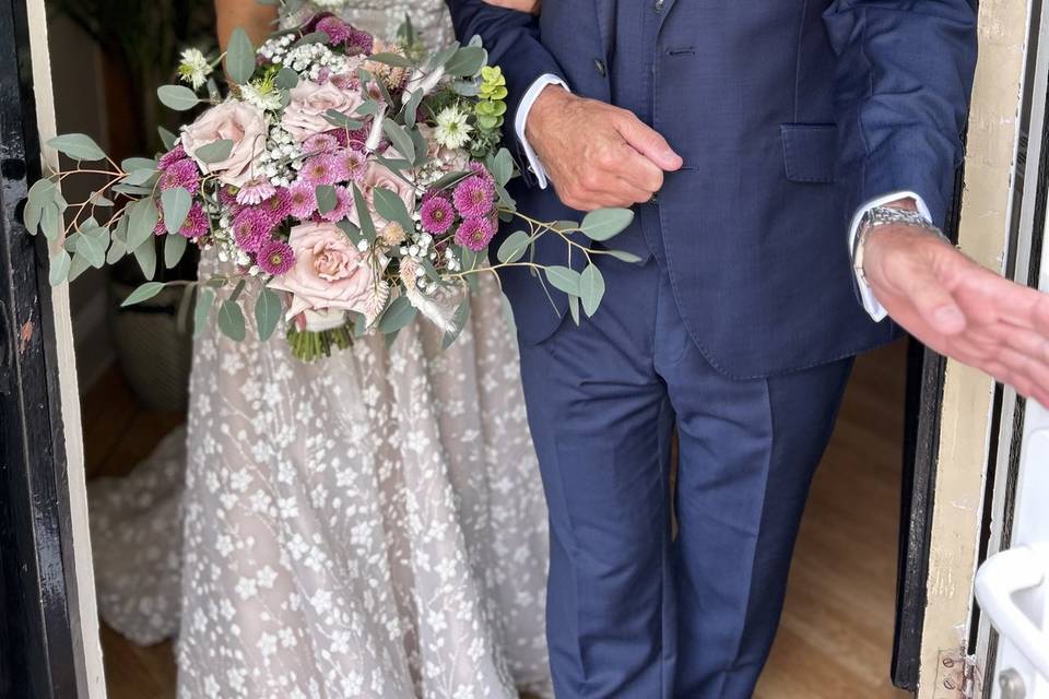 Bride and father of the bride