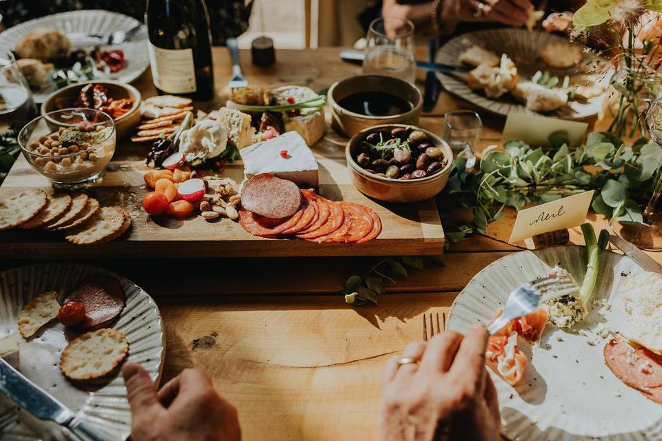 Grazing boards wedding