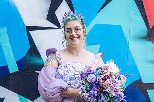 Bride portrait full-length