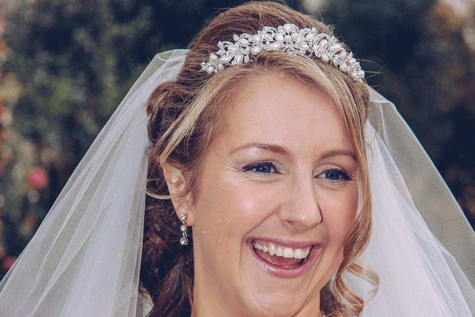 Beautiful smiling bride