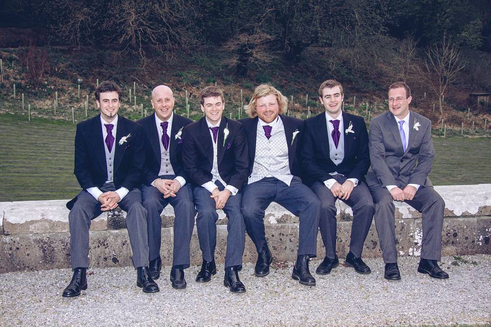 Groom and his merry men