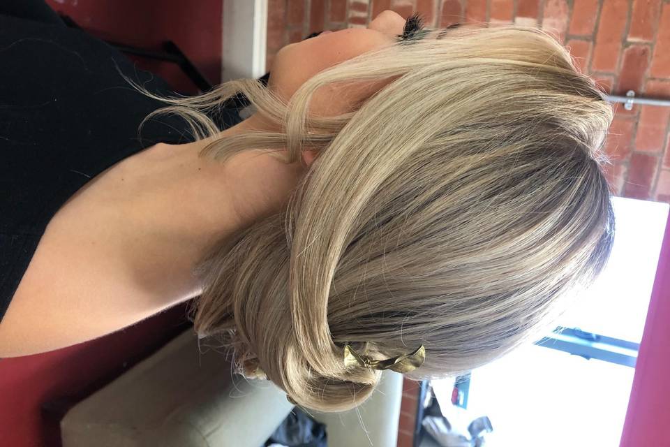 Bride hair