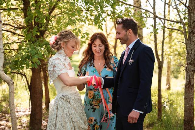 Handfasting in the woods