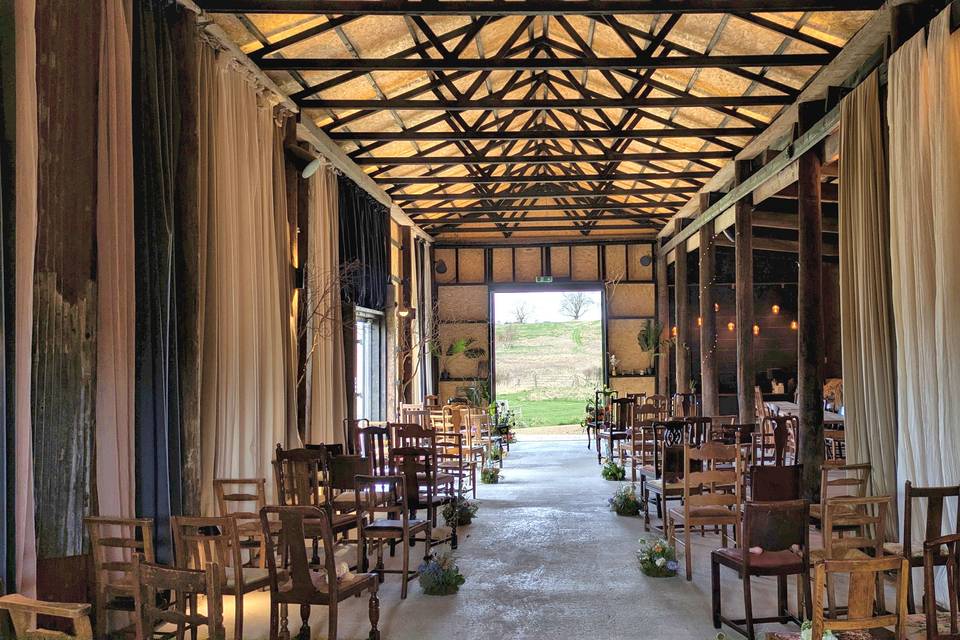 Indoor Ceremony Set Up