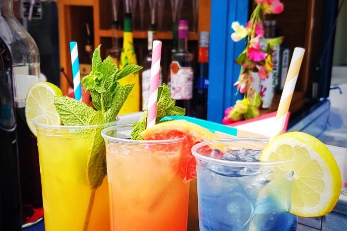 Colourful drinks