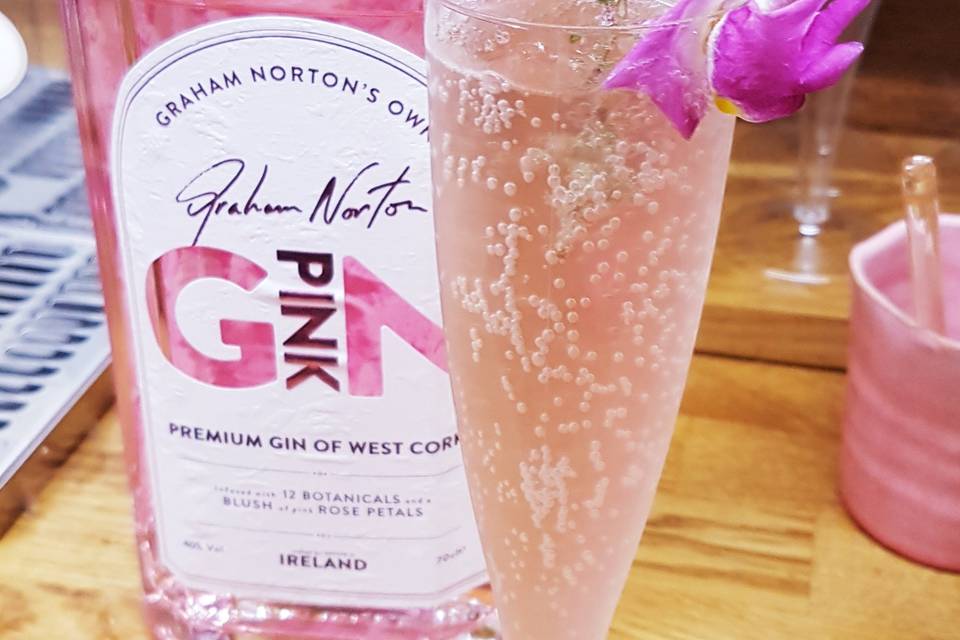 Pink gin