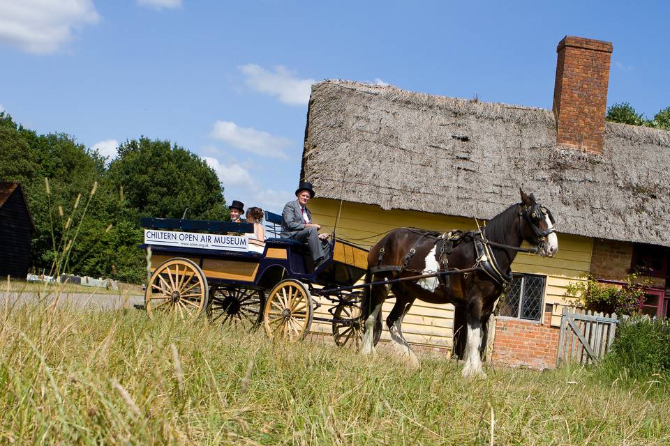 Museum horse and cart