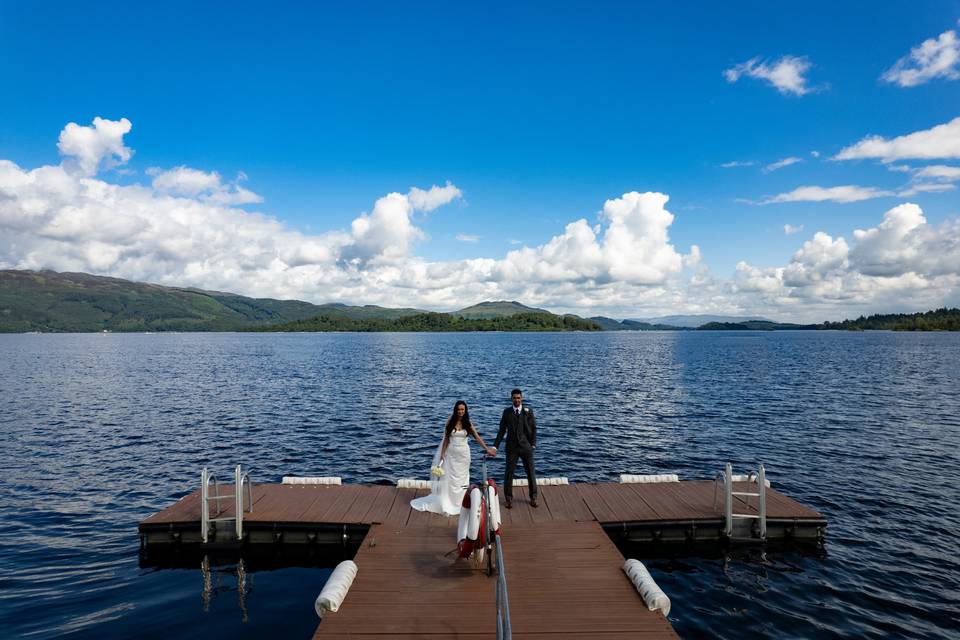 Couple on the docks