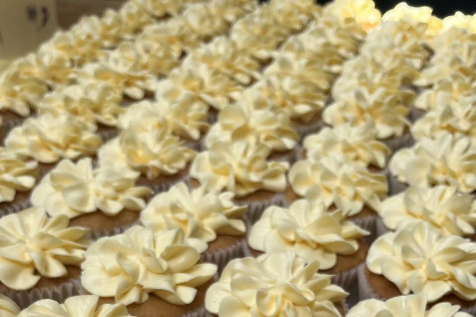 Butter yellow cupcakes