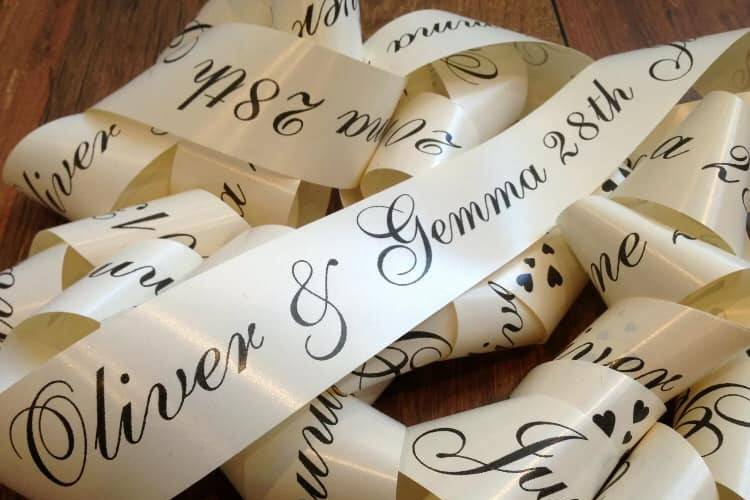 Wedding car ribbons