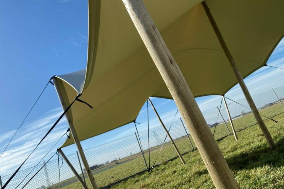 Stretch wedding tent marquee hire