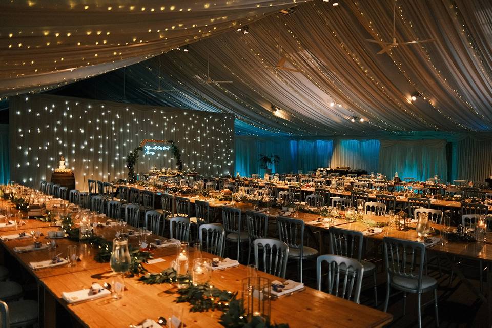 Rustic wedding breakfast
