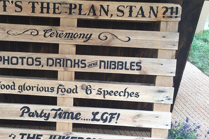 Wedding signs