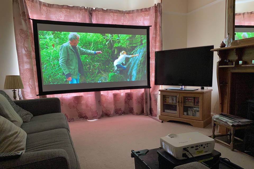 Projector and screen hire