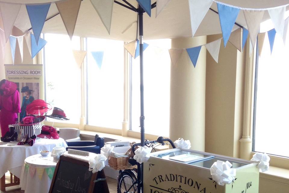 Bike with bunting