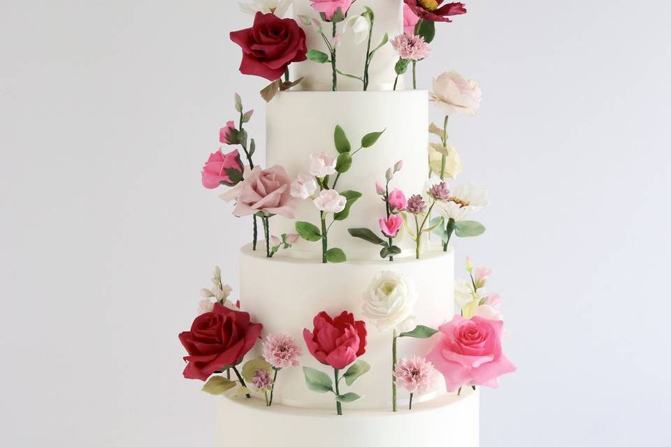 Lots of sugar flowers