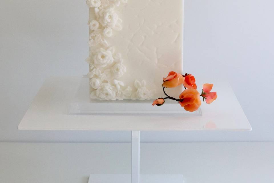 Square design with orange suga