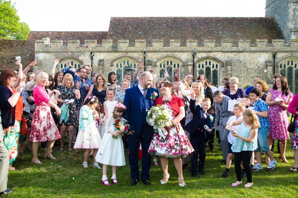 A colourful wedding