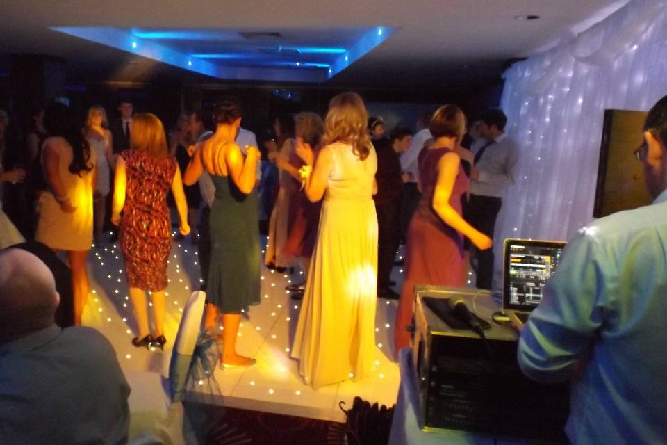 White led dance floor