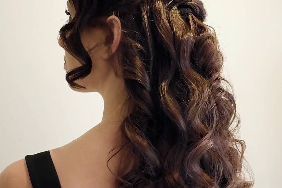 Half up style