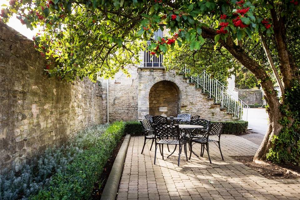 The beautiful courtyard