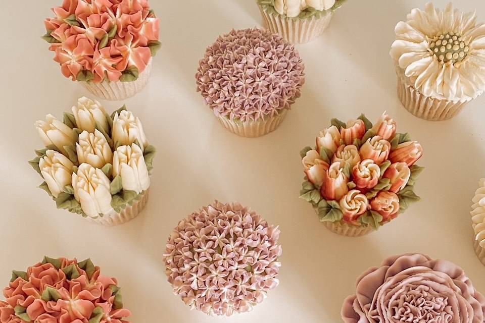 Individual Cupcake Flowers