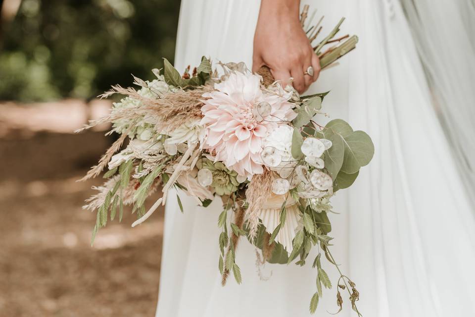 Bride at window