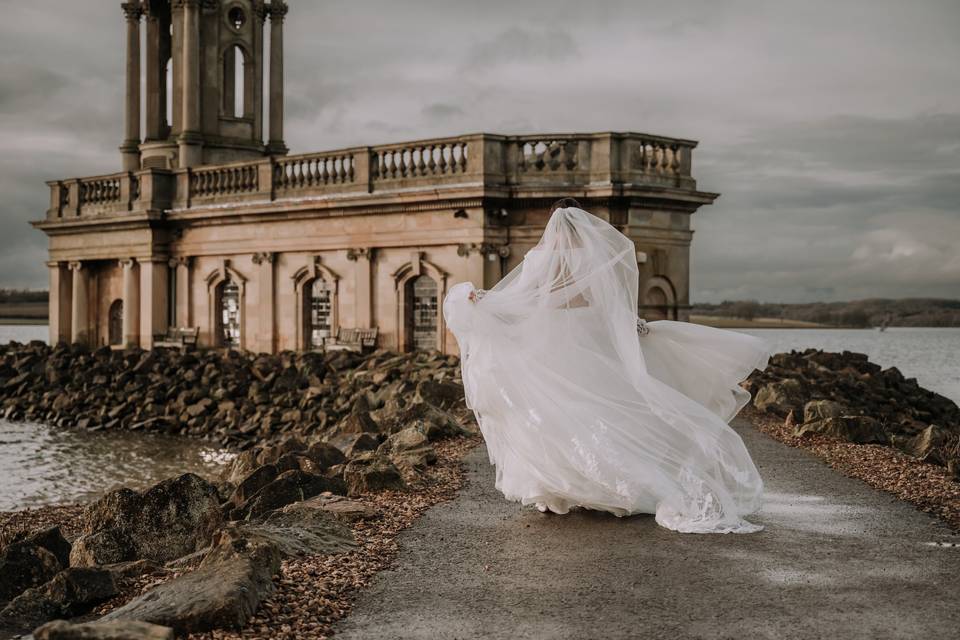 Dancing bride