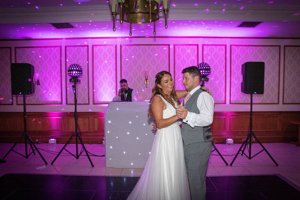 First dance as newlyweds