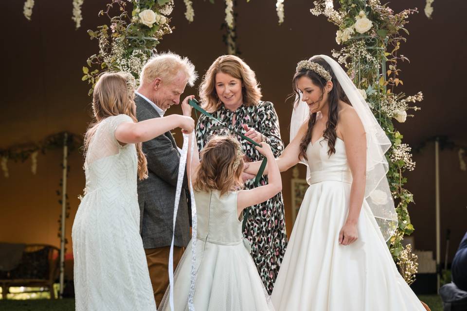 A family handfasting