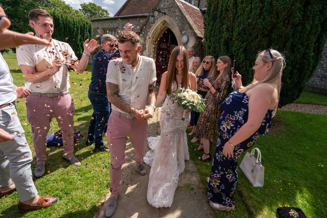 Happy newlyweds