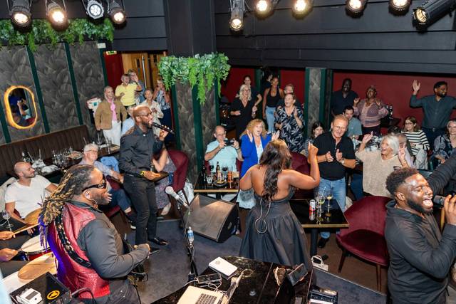 Crowd watching live performance