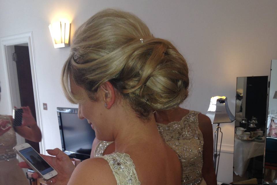 Sleek chignon