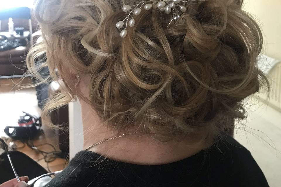 Wedding day hair and make up