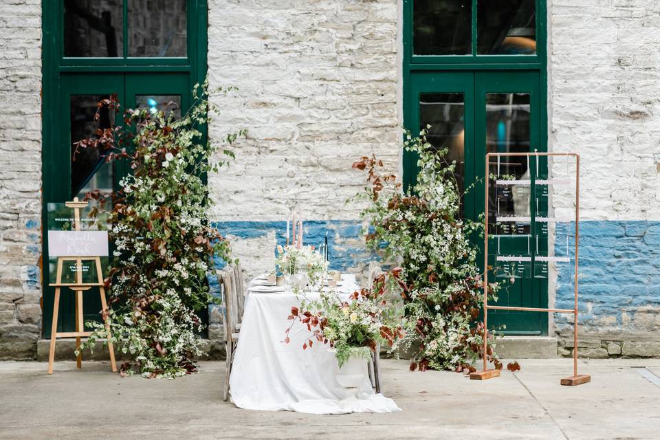 Dressed table Weaving Shed