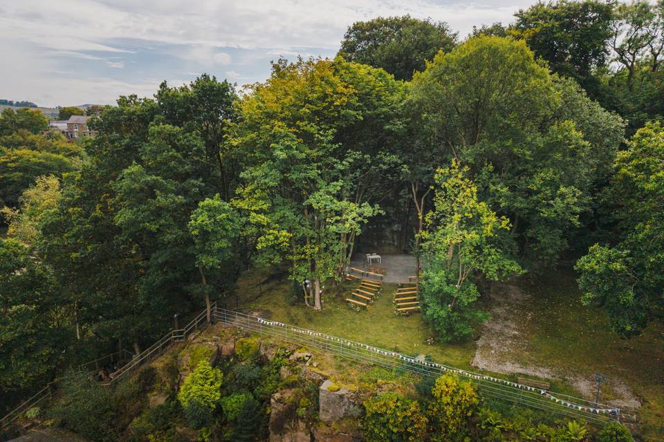 Quarry from above