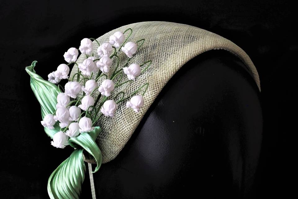 Fabric Lily of the Valley Hat