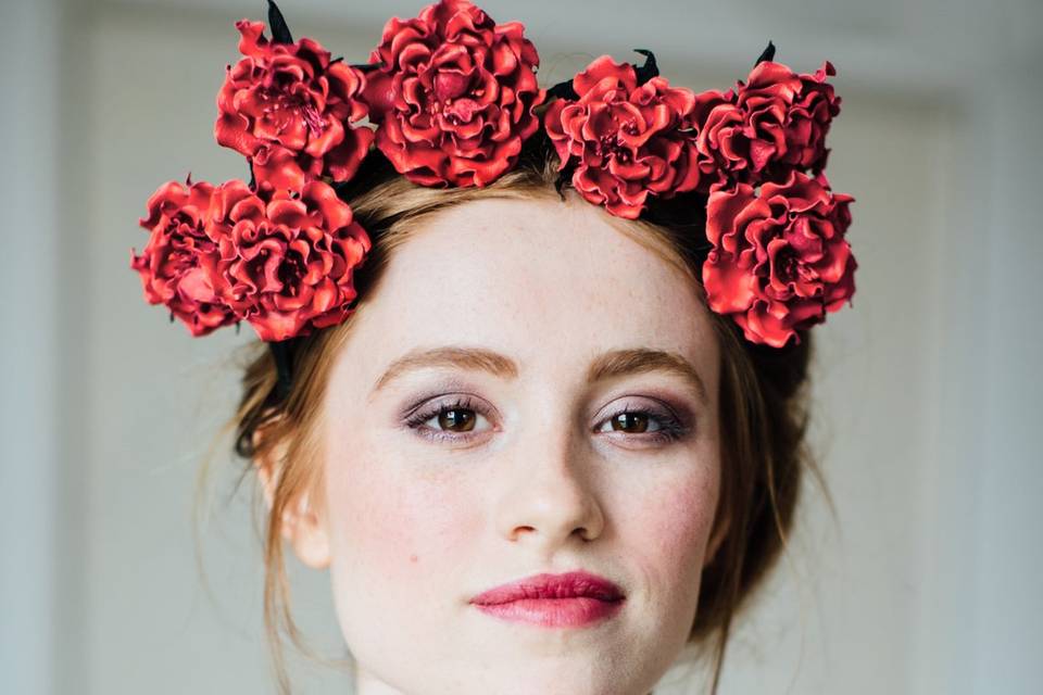 Leather Rose Crown