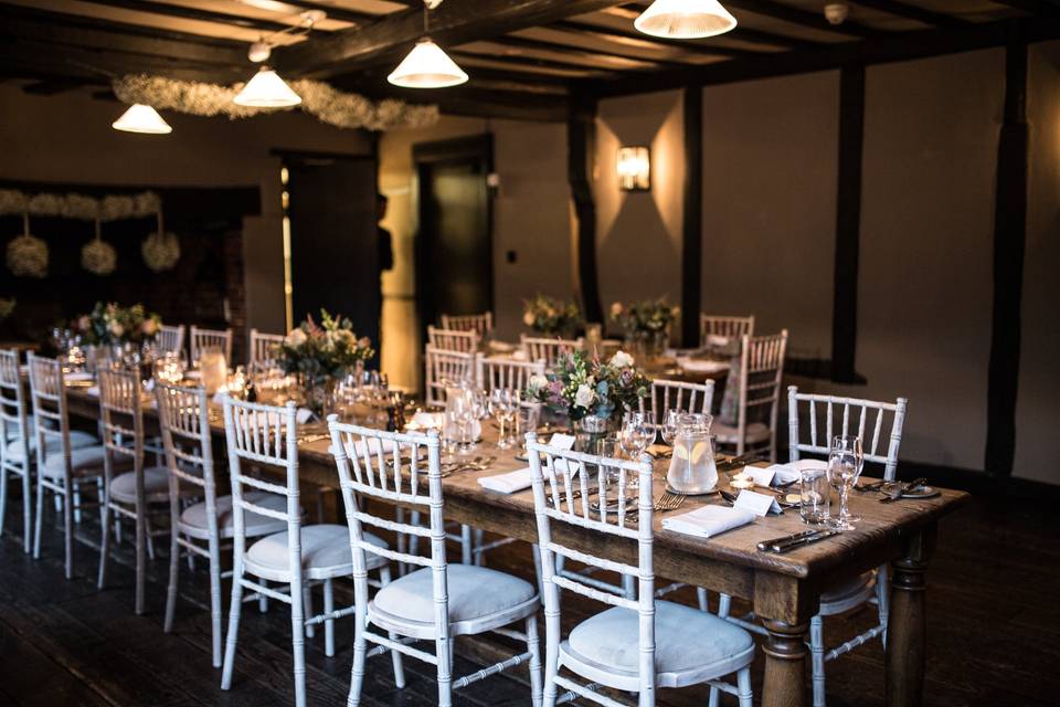 Courtyard Room Wedding Set Up