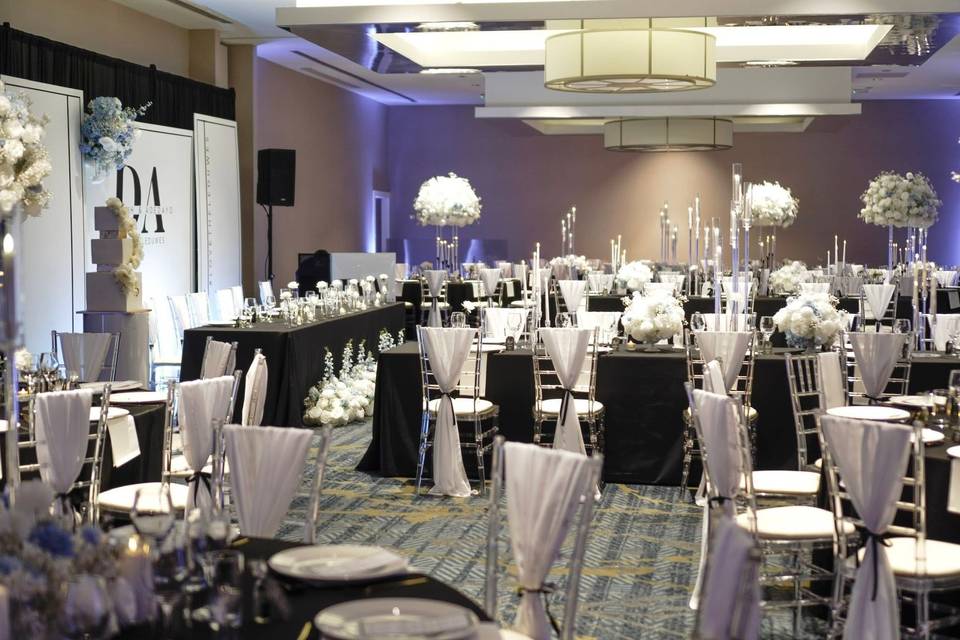 Monochrome Wedding Reception