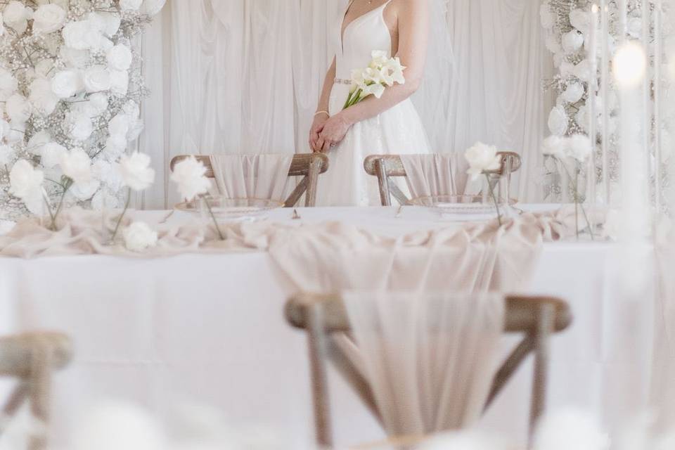 Romance Floral Arch Backdrop