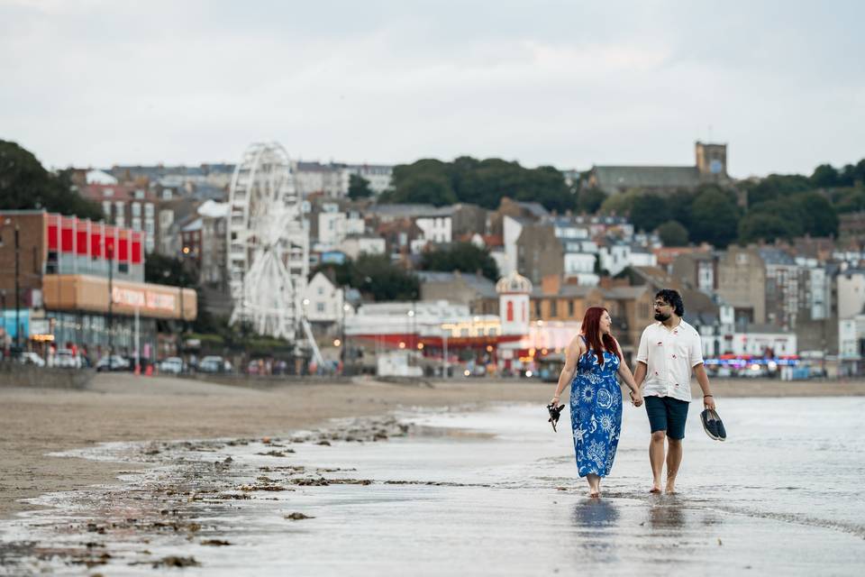 Beach walk engagement
