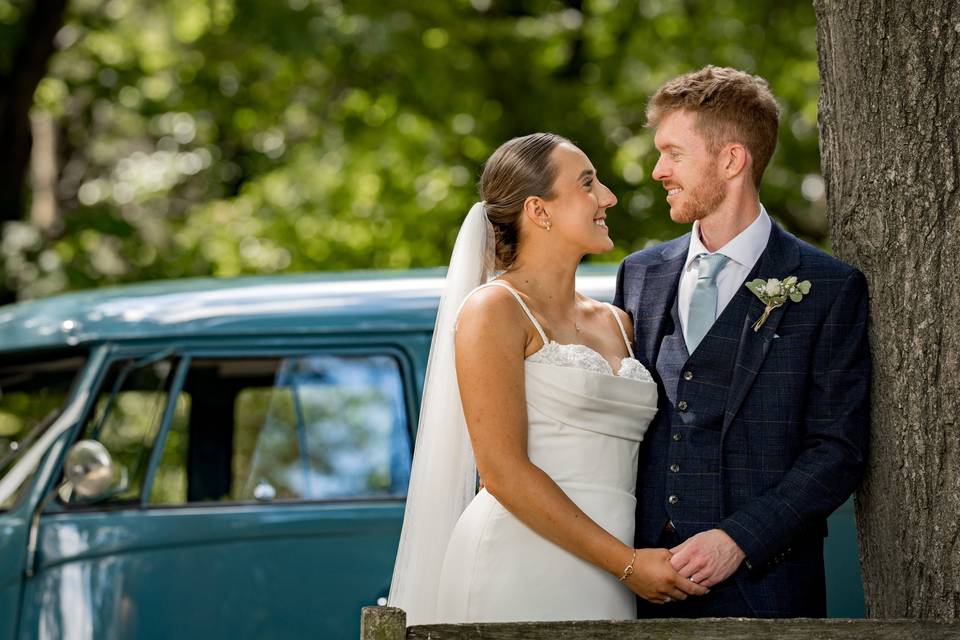 VW Camper wedding