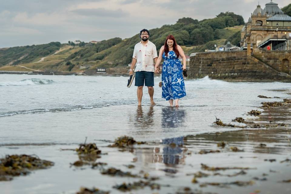Beach walk engagement