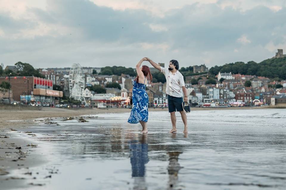 Beach walk engagement