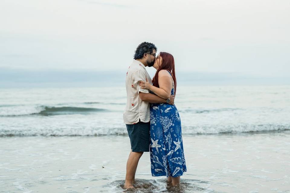 Beach walk engagement