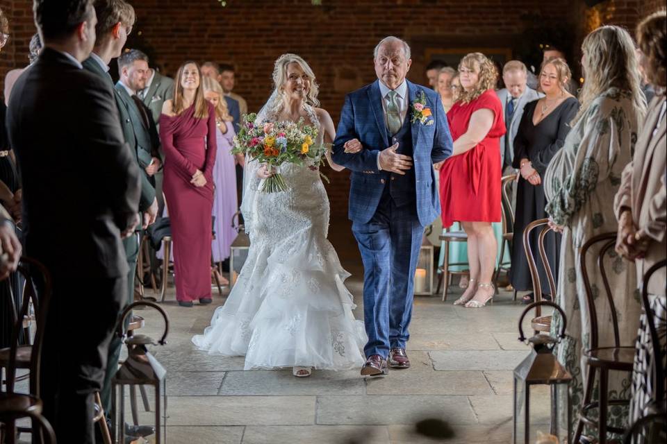 Hazel Gap Barn aisle