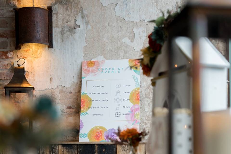 Wedding details