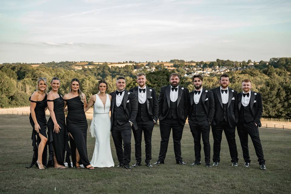 Group shot tuxedos